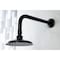 Kingston Brass K135A0CK 5-1/4-Inch Shower Head with Shower Arm, Matte Black K135A0CK - alternate 3